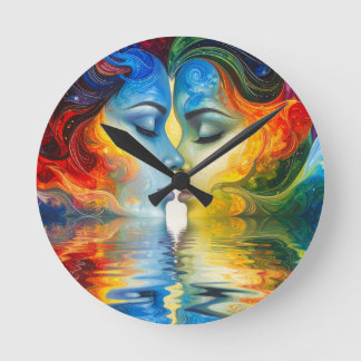 Reloj Redondo Mediano Entre espejo y memoria