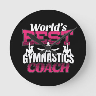 Reloj Redondo Mediano Entrenador de Gimnasia Femenina del Mundo