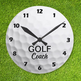 Reloj Redondo Mediano Entrenador de Golf Personalizado