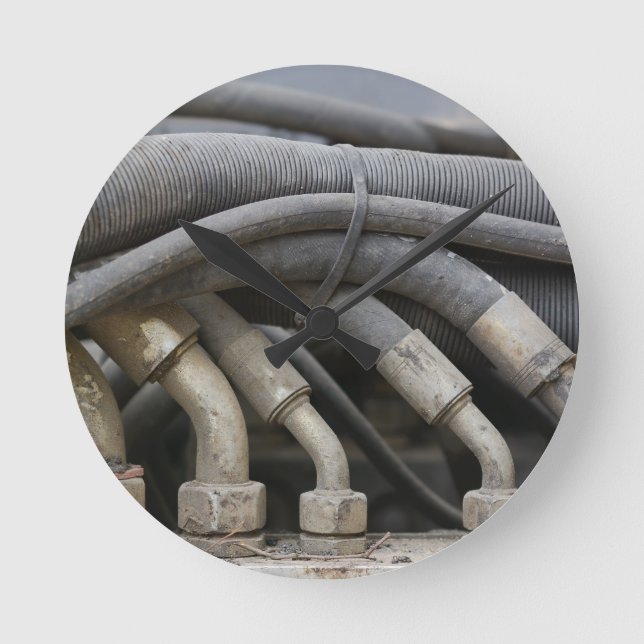 Reloj Redondo Mediano Equipo hidráulico (Anverso)