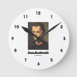 Reloj Redondo Mediano Equipo Maquiavelo