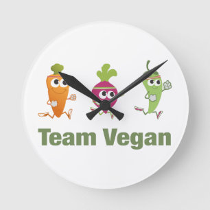 Reloj Redondo Mediano Equipo Vegan