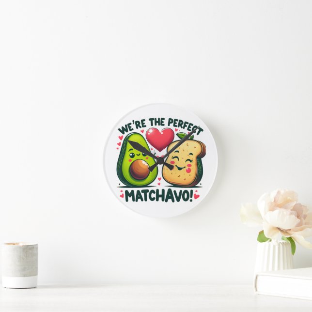 Reloj Redondo Mediano ¿Eran las Parejas Adorables del Matchavo Perfecto (Hogar)