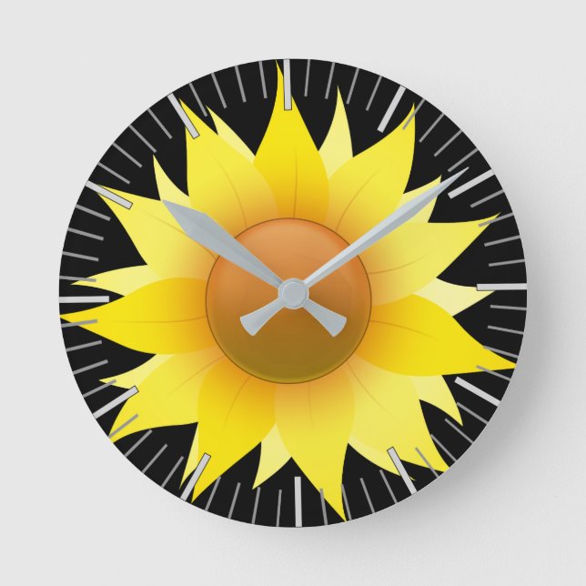 Reloj Redondo Mediano Eres Mi Girasol (Anverso)