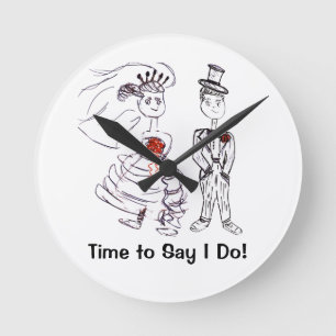 Reloj Redondo Mediano ¡Es hora de decir que lo hago!