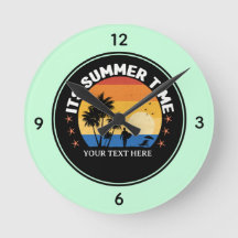 Es Hora de Verano Diseño de puesta de sol tropical