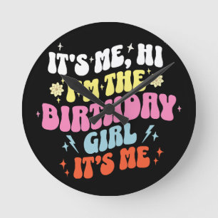 Reloj Redondo Mediano Es Mi Fiesta de Cumpleaños Chicas