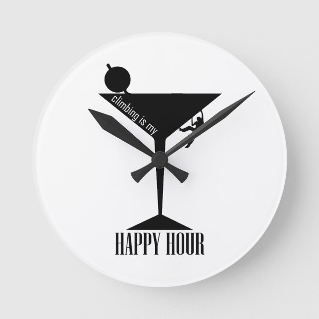 Reloj Redondo Mediano Escalar es mi Hora Feliz (Anverso)