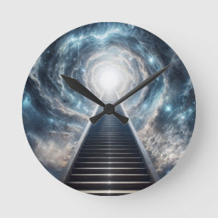 Reloj Redondo Mediano Escalera al cielo