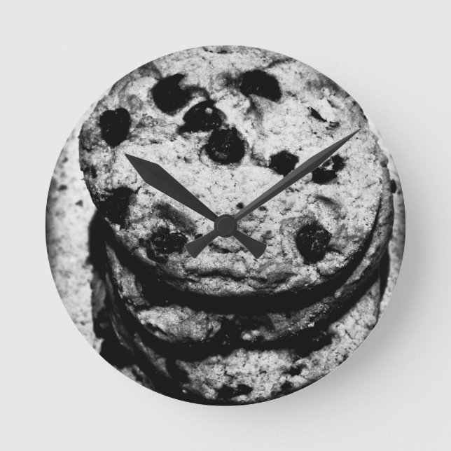 Reloj Redondo Mediano escaleras de cookie (Anverso)
