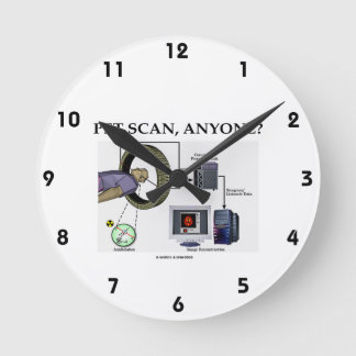 Reloj Redondo Mediano Escaneo mascota, ¿alguien? (Tomografía por emisión