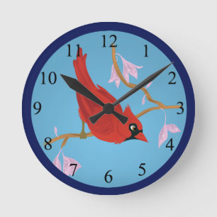 Reloj Redondo Mediano Escarlata