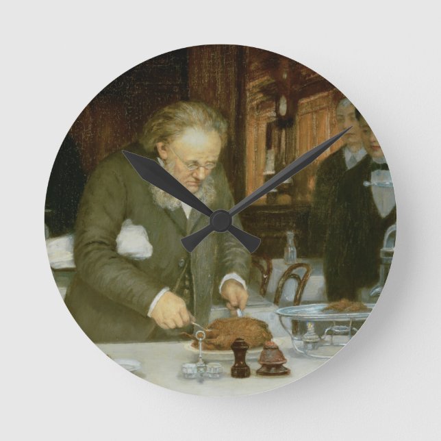 Reloj Redondo Mediano Escena en el restaurante La Tour d'Argent (Anverso)