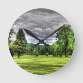 Reloj Redondo Mediano Escenario del campo de golf