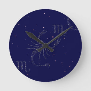 Reloj Redondo Mediano escorpión de estrellas