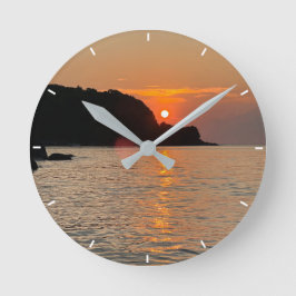 Reloj Redondo Mediano Escritora personalizada de fotografía personalizad