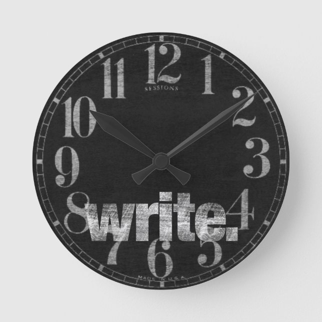 Reloj Redondo Mediano Escritura: Escritor, Escritor Independiente, Autor (Anverso)