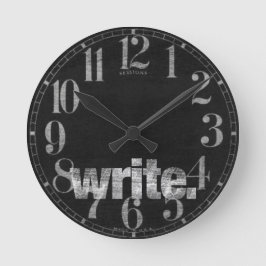 Reloj Redondo Mediano Escritura: Escritor, Escritor Independiente, Autor