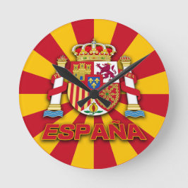 Reloj Redondo Mediano Escudo de armas de España