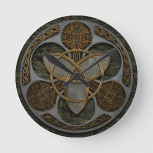 Reloj Redondo Mediano Escudo de Trinidad Celta