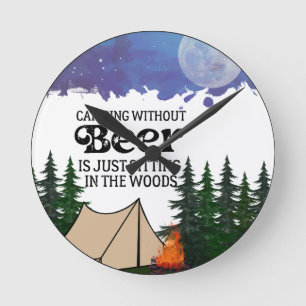 Reloj Redondo Mediano Esenciales de camping