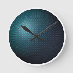 Reloj Redondo Mediano Esfera de bolas localizadas 3D Tres Cuadros Dimens