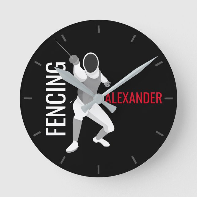 Reloj Redondo Mediano Esgrima (Anverso)