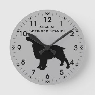 Reloj Redondo Mediano Español español Silueta Español Personalizado