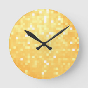 Reloj Redondo Mediano Esparkle de oro
