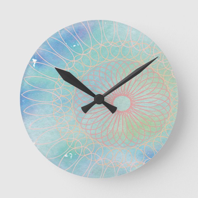 Reloj Redondo Mediano Espiral (Anverso)