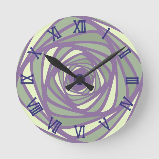 Reloj Redondo Mediano espiral 4 colores (Anverso)