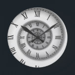 Reloj Redondo Mediano Espiral romana 121<br><div class="desc">Un diseño de reloj en espiral,  con números romanos espirando hacia atrás en las profundidades de una vorágine del tiempo mismo. Y te estás volviendo somnoliento,  somnoliento.</div>