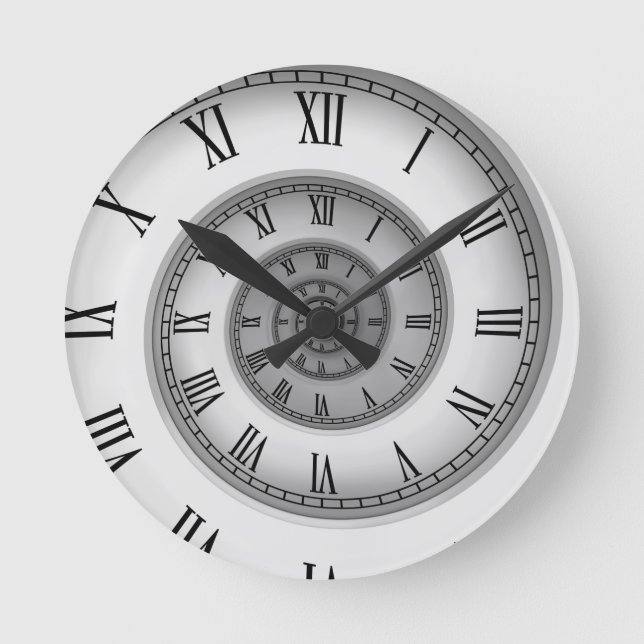 Reloj Redondo Mediano Espiral romana 121 (Anverso)
