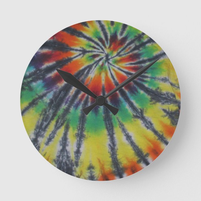 Reloj Redondo Mediano Espiral Swirl Perfect Classic Tie Dye Phat Dyes (Anverso)