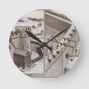 Reloj Redondo Mediano Espolones de estropicio romanos, del 'DES S de