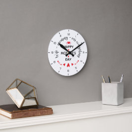 Reloj Redondo Mediano Esposa Mamá Nuestro Todo Dulce Día de la Madre