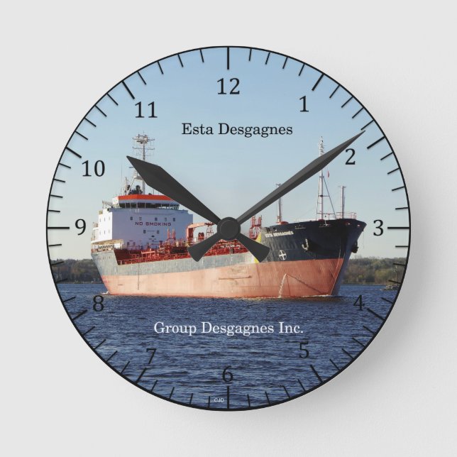 Reloj Redondo Mediano Esta Desgagnes clock (Anverso)