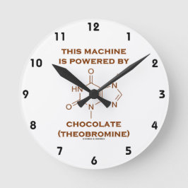Reloj Redondo Mediano Esta Máquina Es Alimentada Por Chocolate (Teobromi