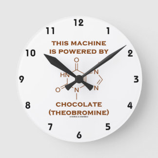 Reloj Redondo Mediano Esta Máquina Es Alimentada Por Chocolate (Teobromi
