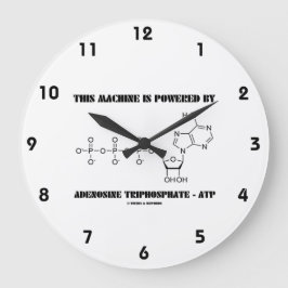 Reloj Redondo Mediano Esta Máquina Está Alimentada Por Adenosina Trifosf