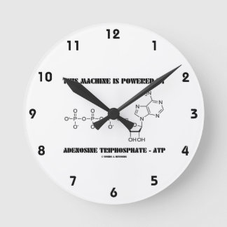 Reloj Redondo Mediano Esta Máquina Está Alimentada Por Adenosina Trifosf