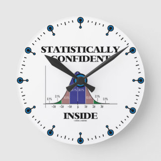 Reloj Redondo Mediano Estadísticamente confiables dentro del humor de la