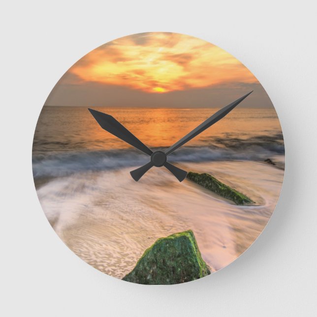 Reloj Redondo Mediano Estados Unidos, Nueva Jersey, Cabo de Mayo. Escena (Anverso)