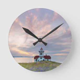 Reloj Redondo Mediano Estados Unidos, Washington, Islas San Juan.Atardec