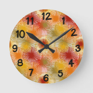 Reloj Redondo Mediano Estallidos