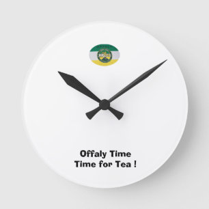 Reloj Redondo Mediano Estamos en Offaly Time-Time para un café.