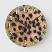 Estampa Animal Guepardo Leopardo Brillo Dorado Mod