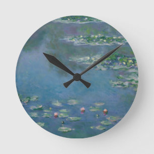Reloj Redondo Mediano Estanque de lirios de Monet