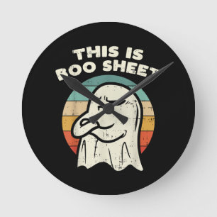 Reloj Redondo Mediano Este Es El Fantasma De La Hoja De Boo