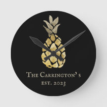 Esténcil de acuarela de nombre de piña